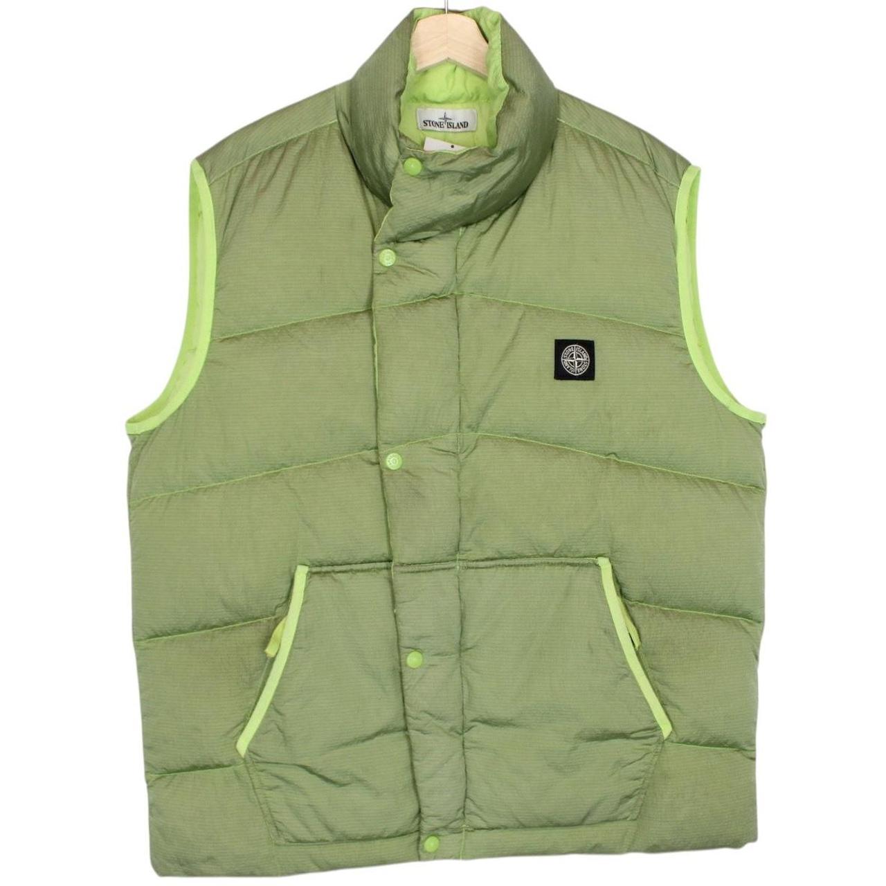Stone Island AW 2019 Green Nylon Metal Watro Ripstop Down-TC Gilet