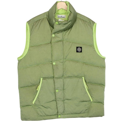 Stone Island AW 2019 Green Nylon Metal Watro Ripstop Down-TC Gilet