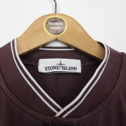 Stone Island SS 2018 Brown Short Sleeve Round Neck Compass Polo Shirt
