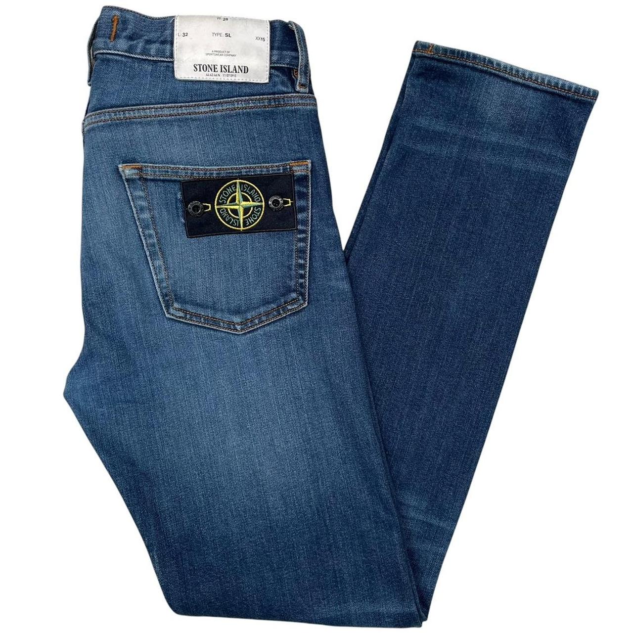 Stone Island AW 2019 Blue Slim Fit Denim Jeans