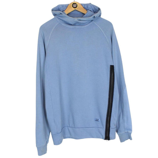 CP Company Blue Goggle Lens Cotton Hoodie Jumper
