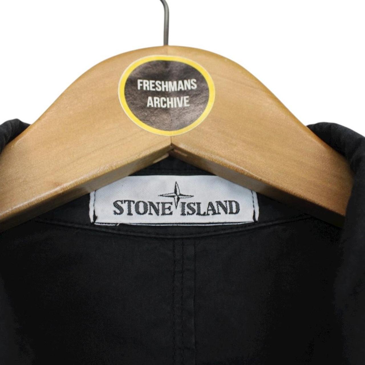 Stone Island SS 2019 Black Full Zip Cotton Overshirt Jacket