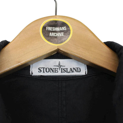 Stone Island SS 2019 Black Full Zip Cotton Overshirt Jacket