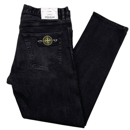Stone Island SS 2017 Black RE-T Fit Denim Jeans