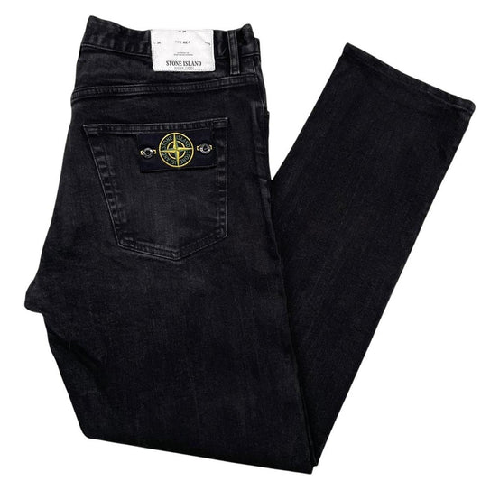 Stone Island SS 2017 Black RE-T Fit Denim Jeans