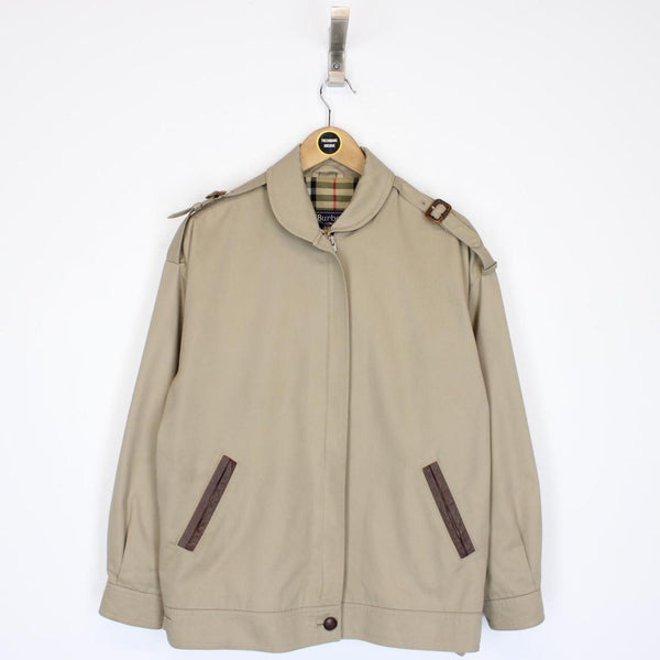Vintage 90s Burberry Tan Brown Nova Check Harrington Jacket