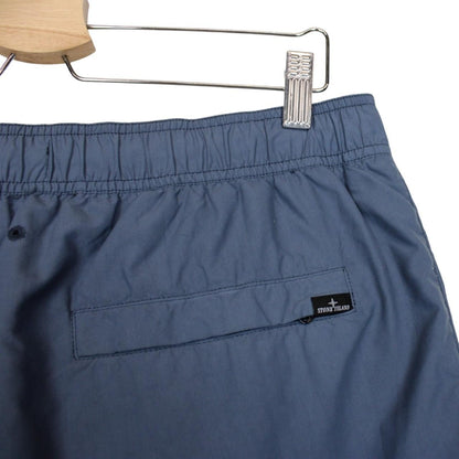 Stone Island AW 2022 Blue Brushed Nylon Swim Shorts