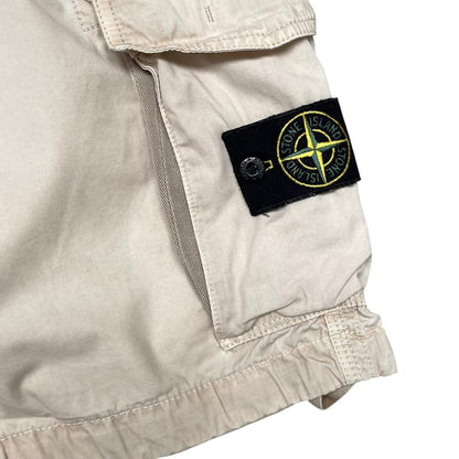 Stone Island SS 2016 Beige Bermuda Cotton Cargo Shorts