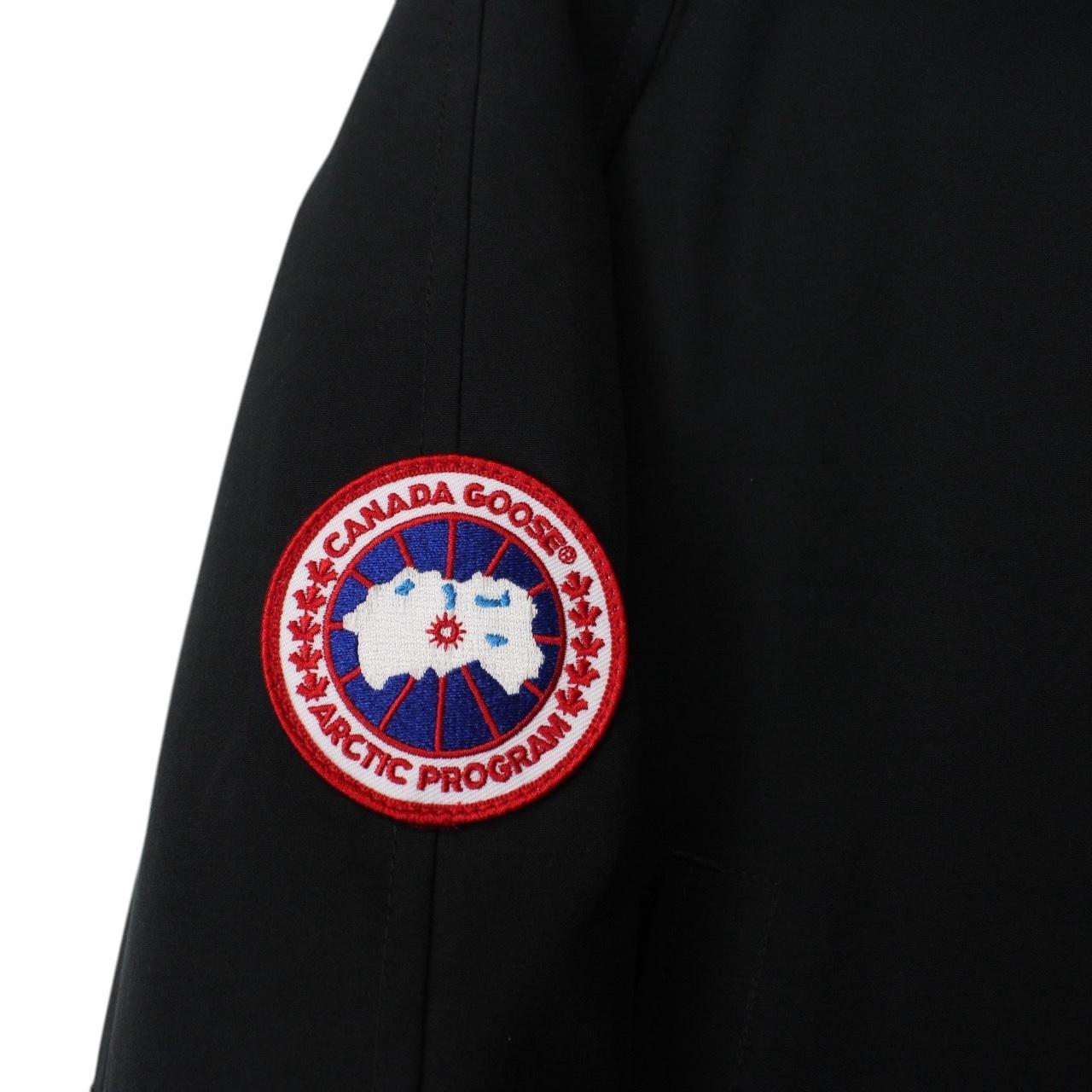 Canada Goose Black Chilliwack Bomber Down Jacket with Fur Trim