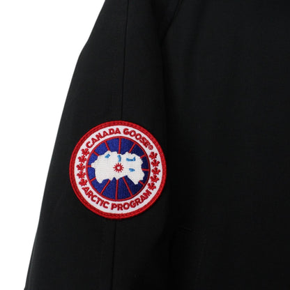 Canada Goose Black Chilliwack Bomber Down Jacket with Fur Trim