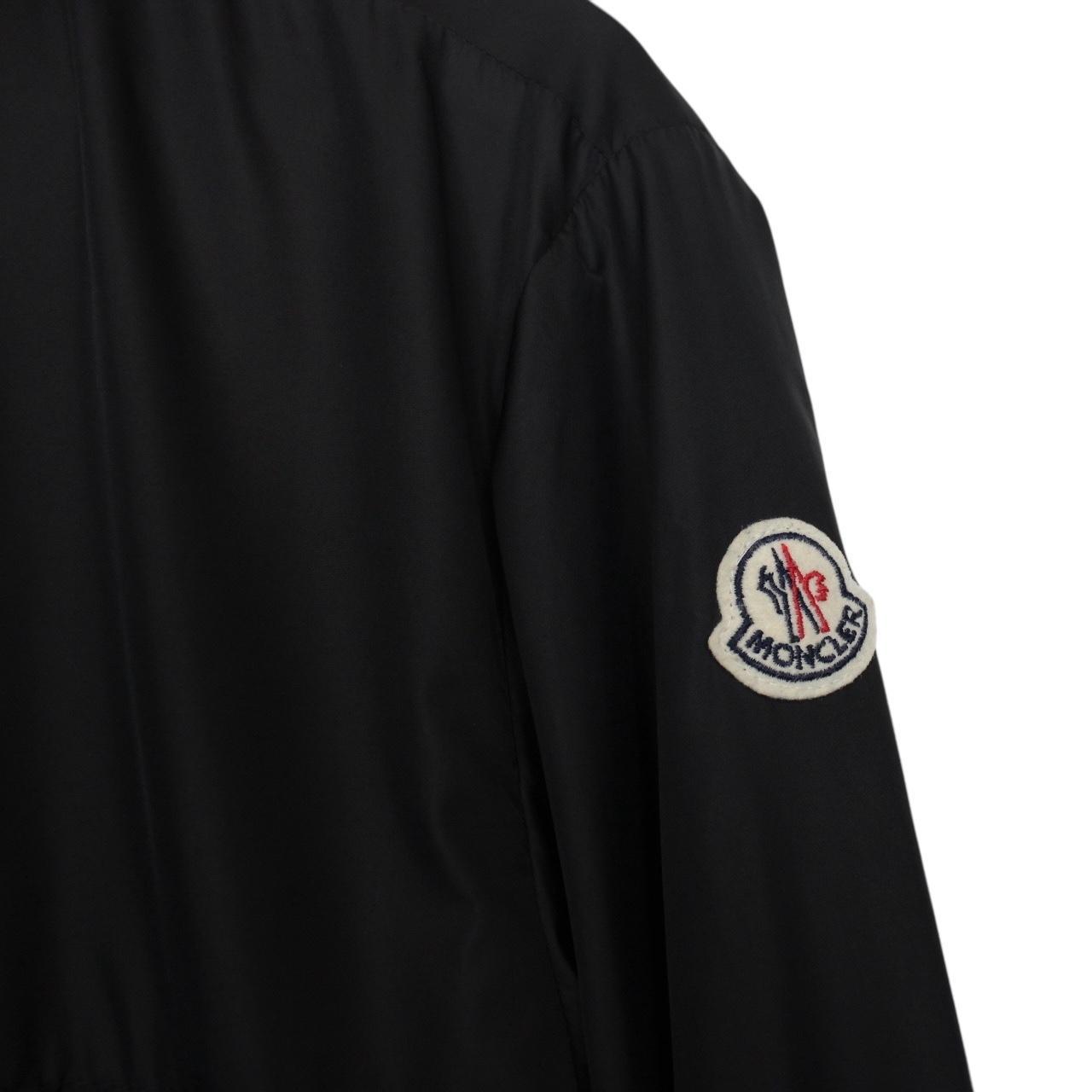 Moncler Albert Black Nylon Full Zip Bomber Jacket