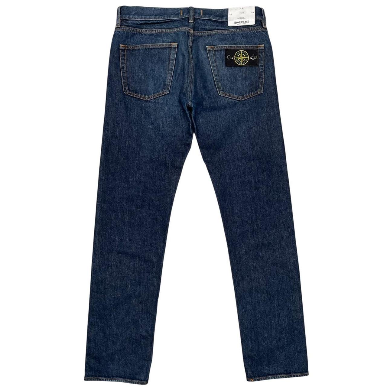 Stone Island AW 2017 Navy Blue Slim Fit Denim Jeans