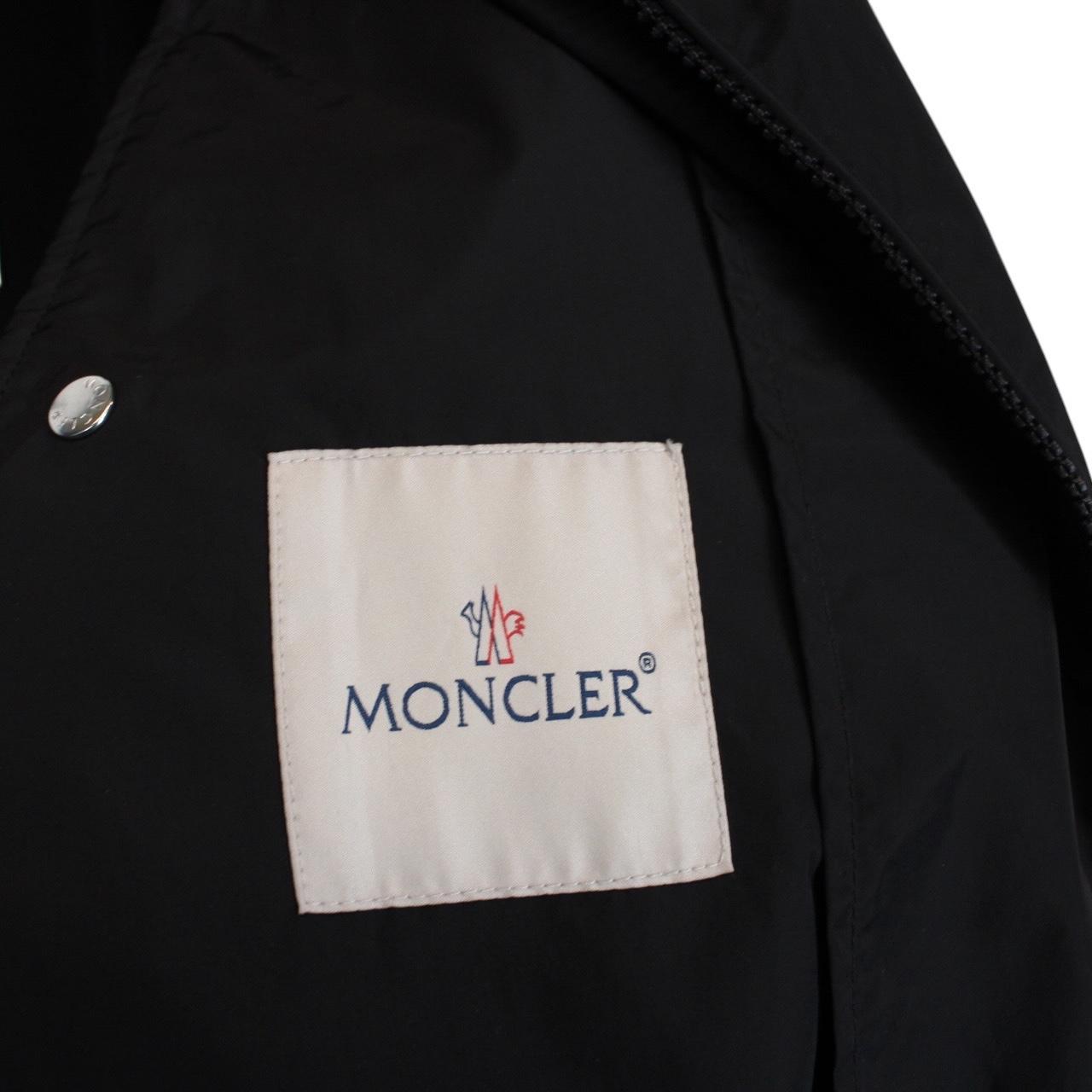 Moncler Grimpeurs Black Full Zip Nylon Windbreaker Jacket