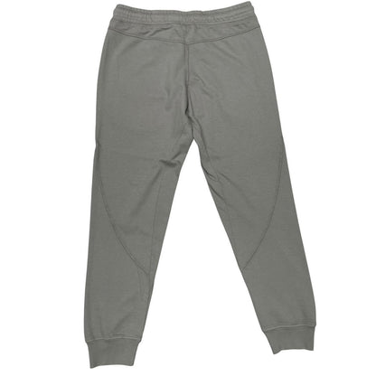CP Company Green Cotton Diagonal Fleece Lens Tracksuit Bottoms / Joggers