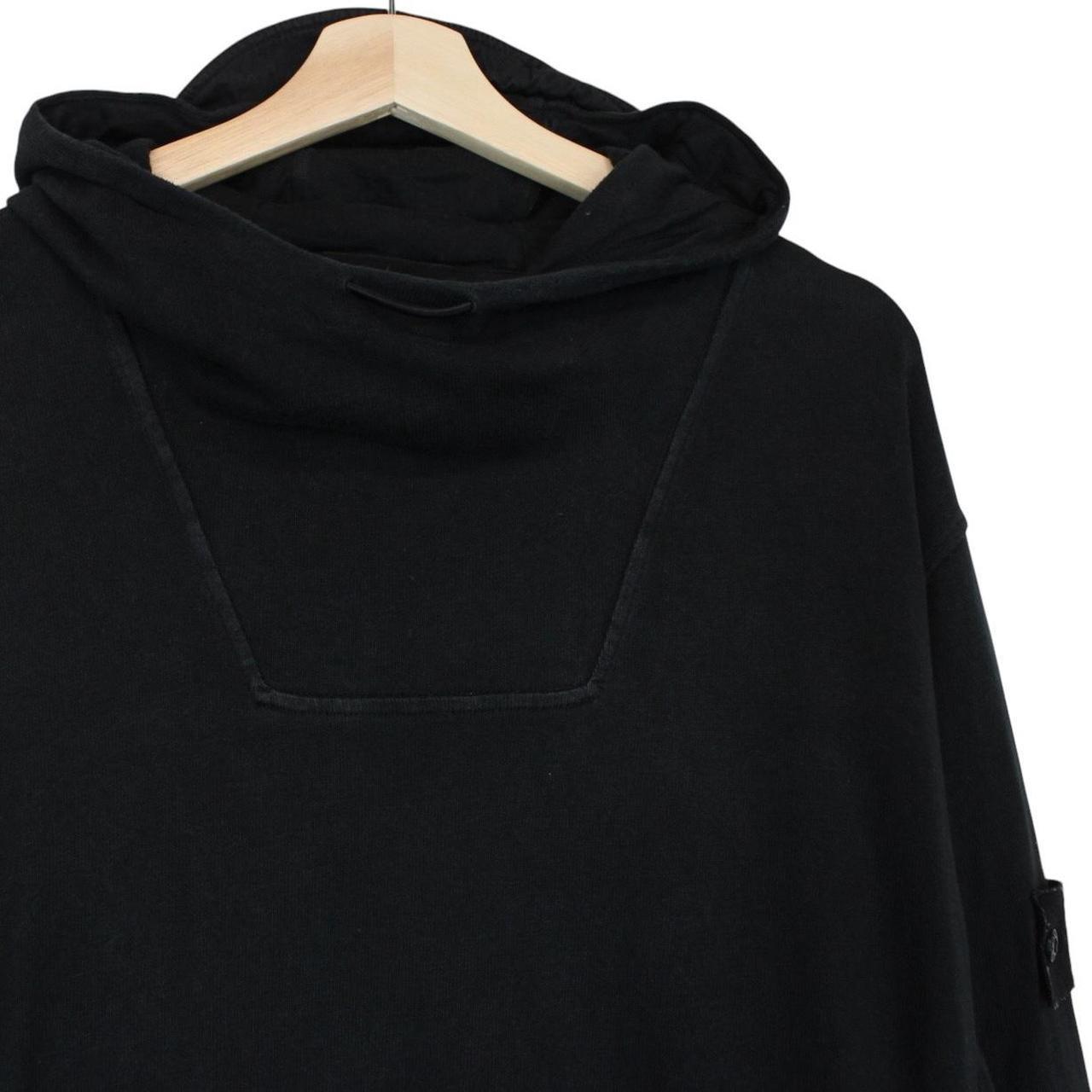 Stone Island Ghost SS 2023 Black Cotton Hoodie Jumper
