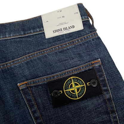 Stone Island AW 2015 Navy Blue Slim Fit Denim Jeans