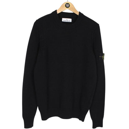 Stone Island AW 2024 Black Wool Knit Jumper