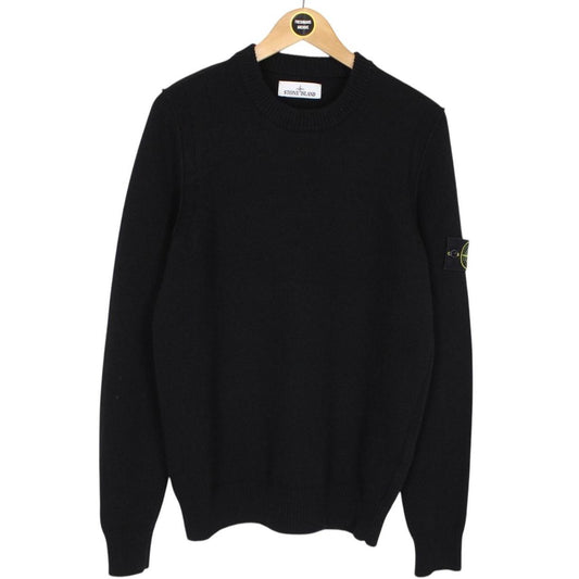 Stone Island AW 2024 Black Wool Knit Jumper