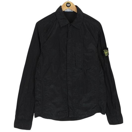 Stone Island SS 2018 Black Full Zip Nylon Metal Overshirt Jacket