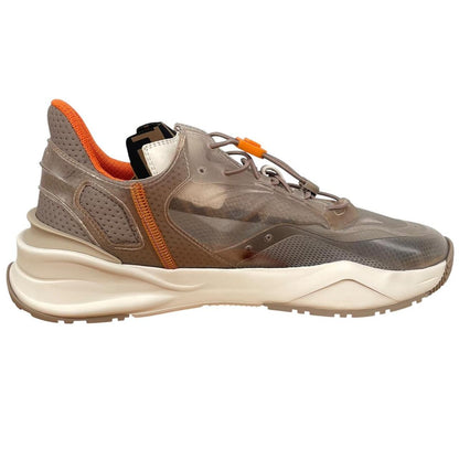 Fendi Flow Beige and Cream Rubber and Leather Trainers