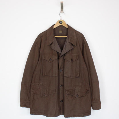 Vintage CP Company SS 1993 Brown Cotton Multi Pocket Field Jacket