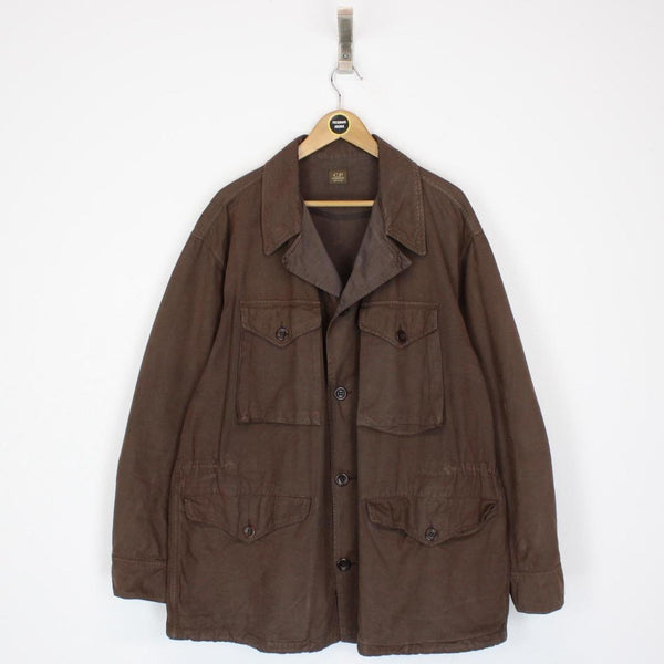 Vintage CP Company SS 1993 Brown Cotton Multi Pocket Field Jacket