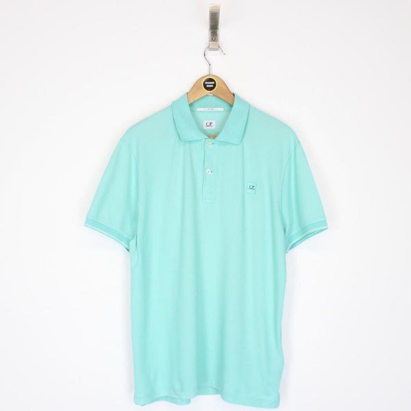 CP Company Turqoise Blue Short Sleeve Tacting Polo Shirt