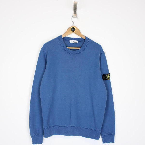 Stone Island AW 2020 Blue Cotton Sweatshirt Jumper