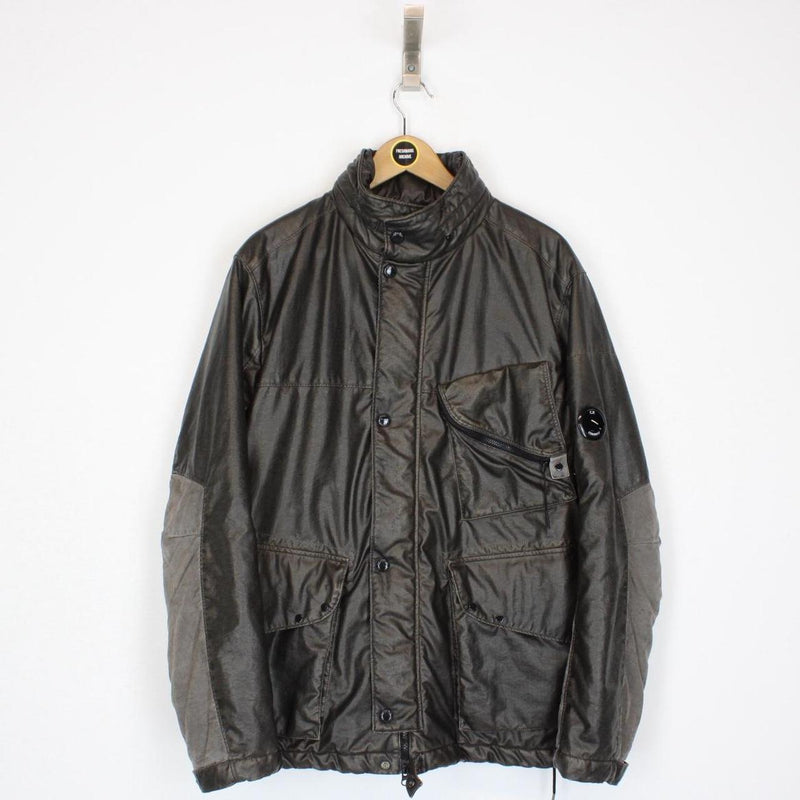 CP Company Khaki Green Nyber Quilted Field Jacket