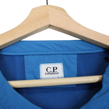 CP Company Blue Nylon Stretch Double Sweatshirt Jumper