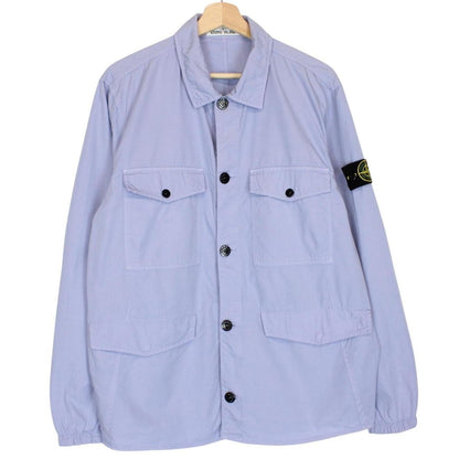 Stone Island SS 2019 Lilac Cotton Ripstop Overshirt Jacket