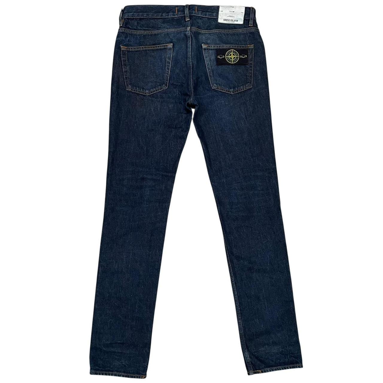 Stone Island AW 2018 Navy Blue Skinny Fit Denim Jeans