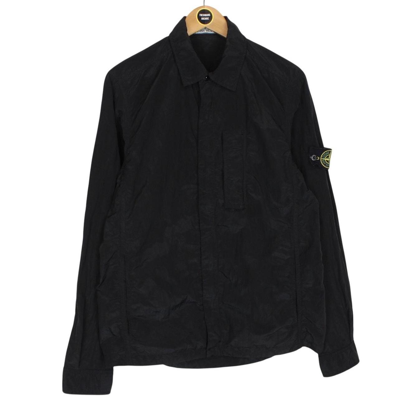 Stone Island SS 2018 Black Full Zip Nylon Metal Overshirt Jacket