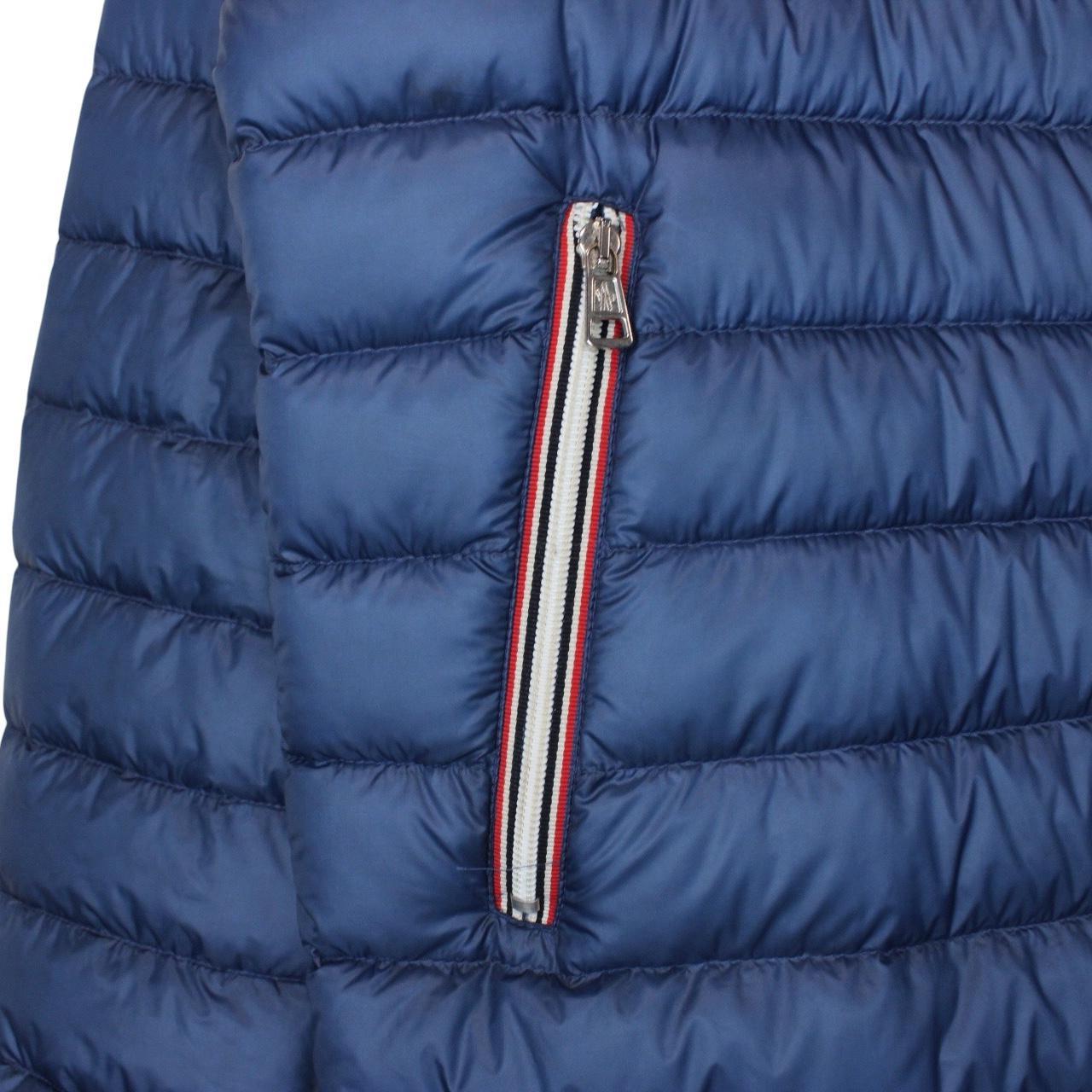 Moncler Rigel Blue Full Zip Down Jacket