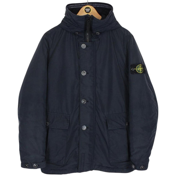 Stone Island AW 2019 Navy Blue Micro Reps Primaloft Hooded Jacket