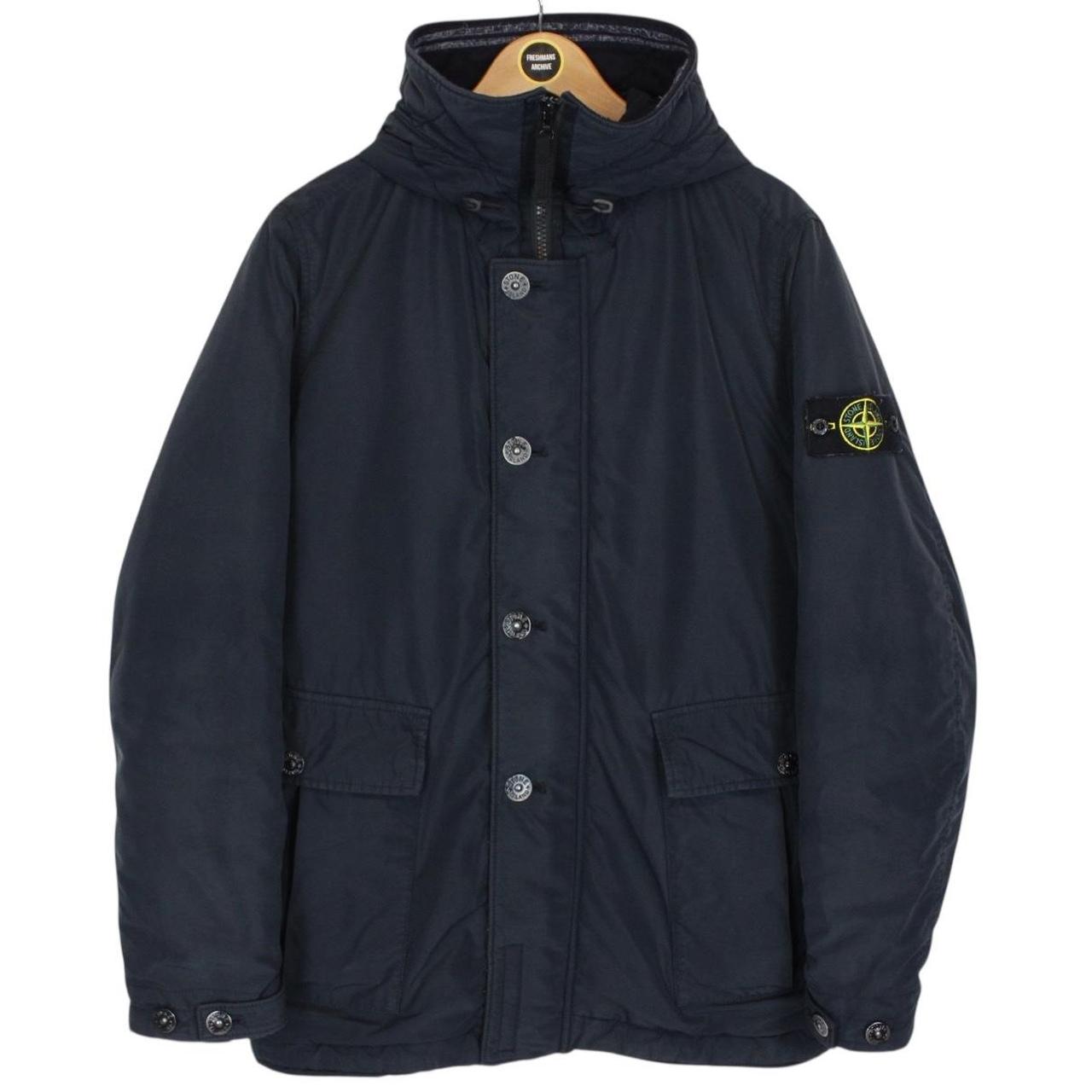 Stone Island AW 2019 Navy Blue Micro Reps Primaloft Hooded Jacket