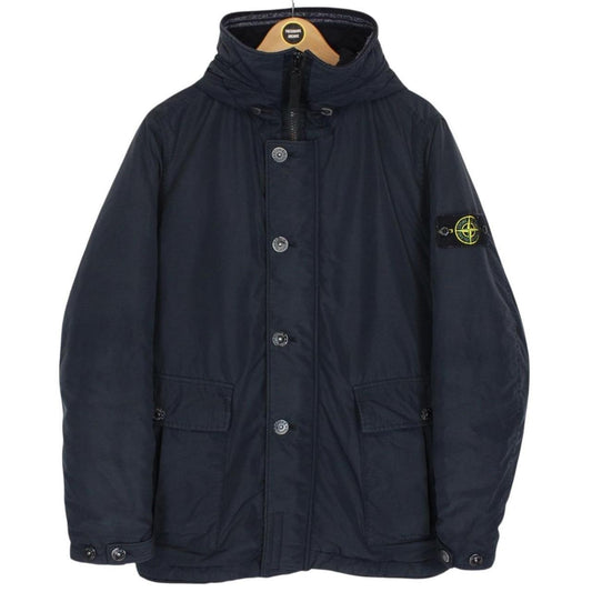 Stone Island AW 2019 Navy Blue Micro Reps Primaloft Hooded Jacket