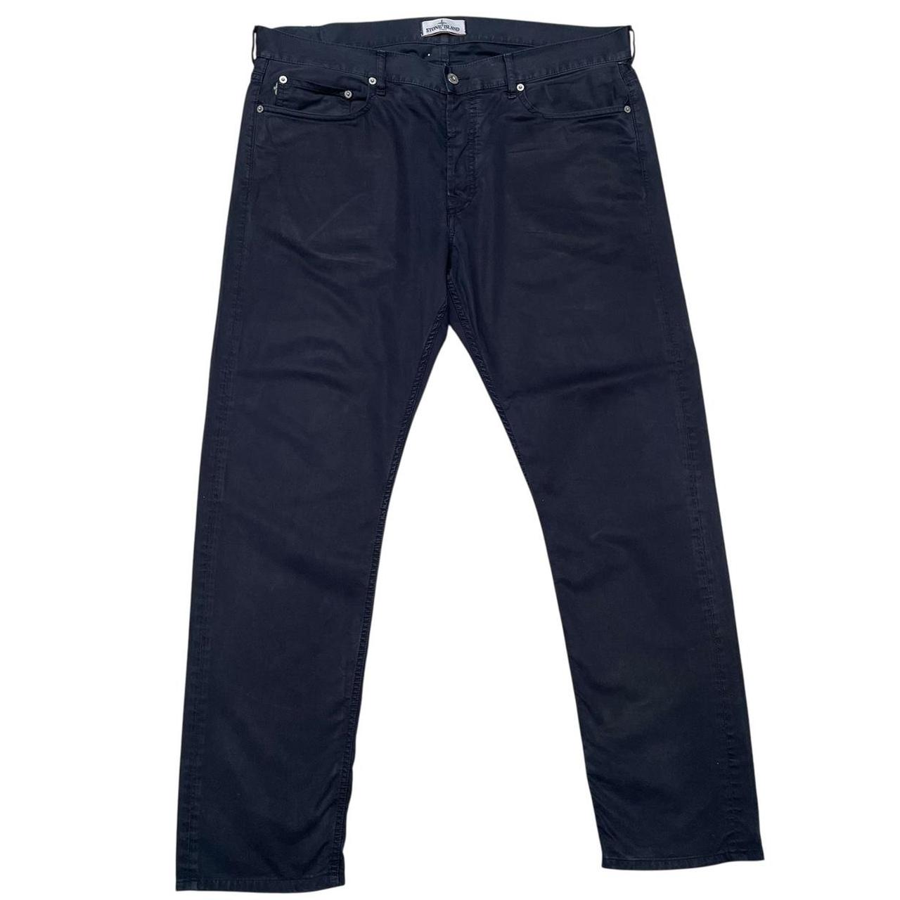 Stone Island SS 2012 Navy Blue RE-T Fit Cotton Trousers