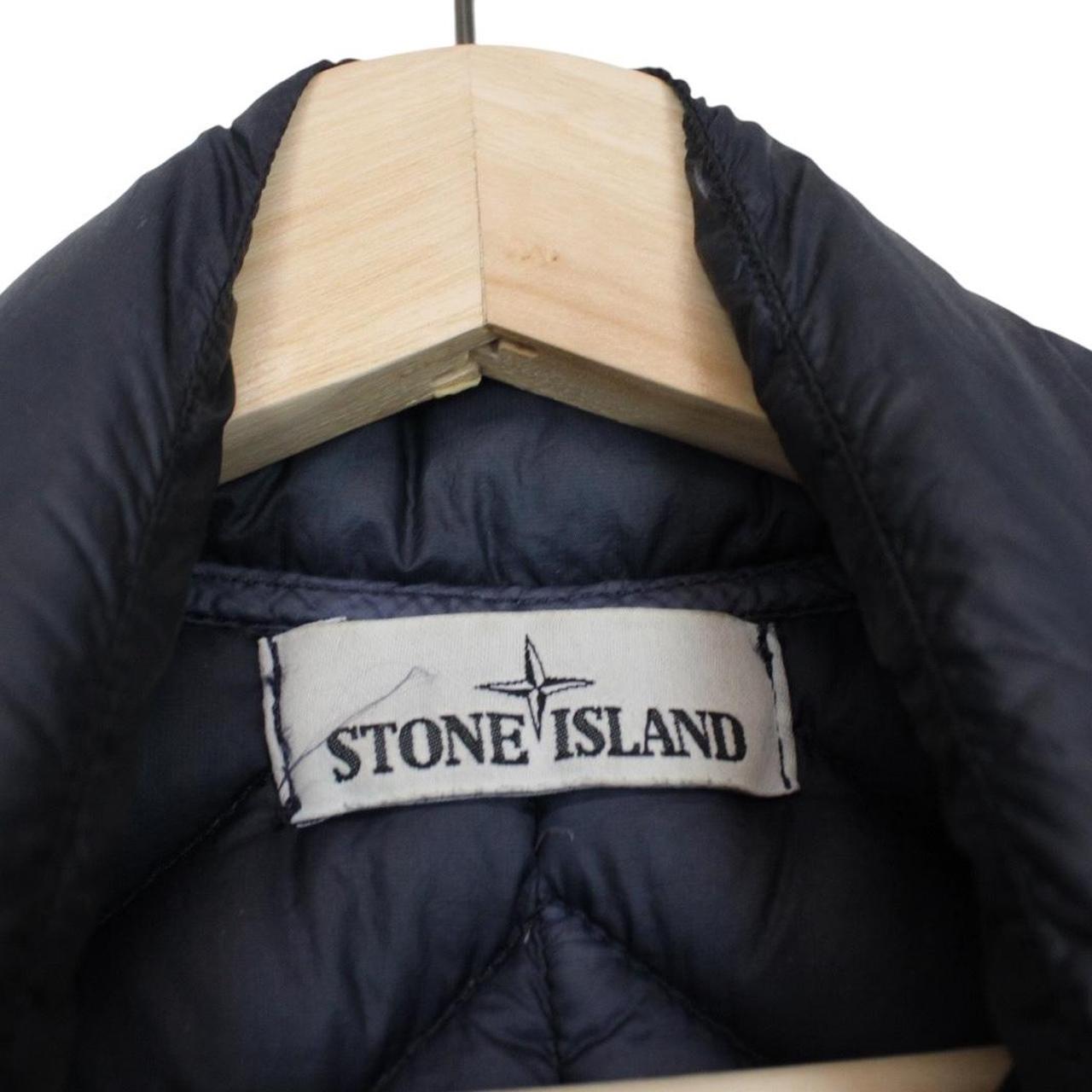 Stone Island AW 2016 Navy Blue Garment Dyed Micro Yarn Down Gilet / Bodywarmer