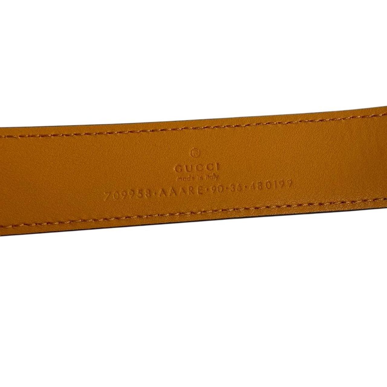 Gucci Memorable Buckle Yellow and Green Star Leather Belt