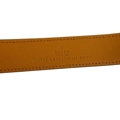 Gucci Memorable Buckle Yellow and Green Star Leather Belt