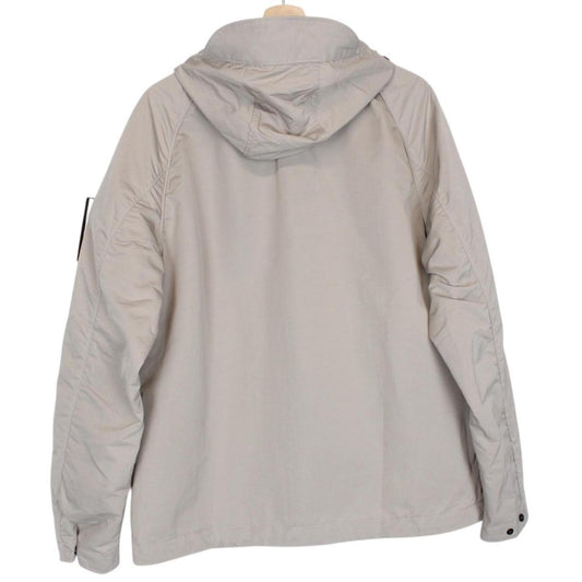 Stone Island SS 2023 Beige Hyper Dense Nylon Raso Full Zip Hooded Jacket