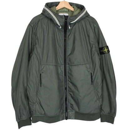 Stone Island AW 2020 Green Garment Dyed Crinkle Reps NY Primaloft Jacket