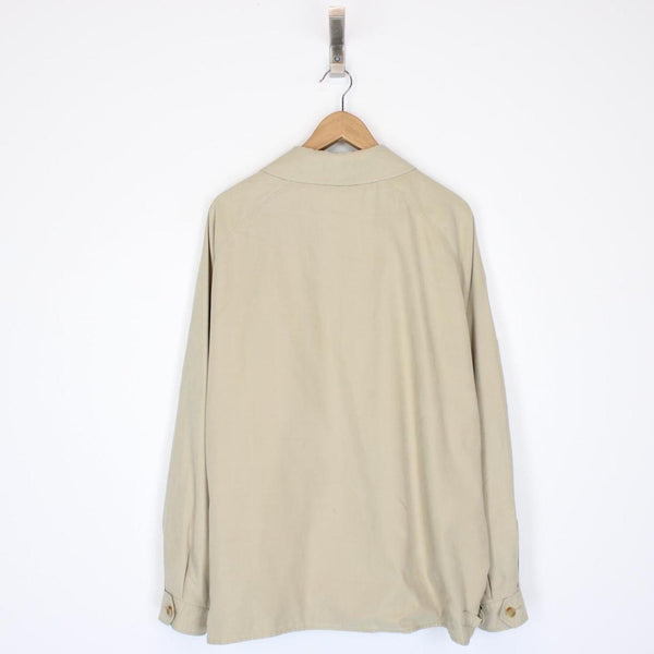 Burberry London Beige Nova Check Full Zip Harrington Jacket