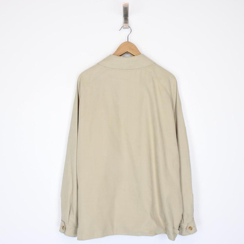Burberry London Beige Nova Check Full Zip Harrington Jacket