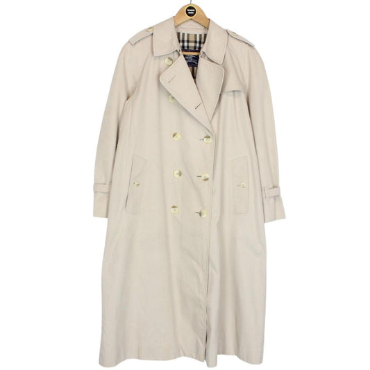 Vintage 90s Burberry Beige Double Breasted Trench Coat