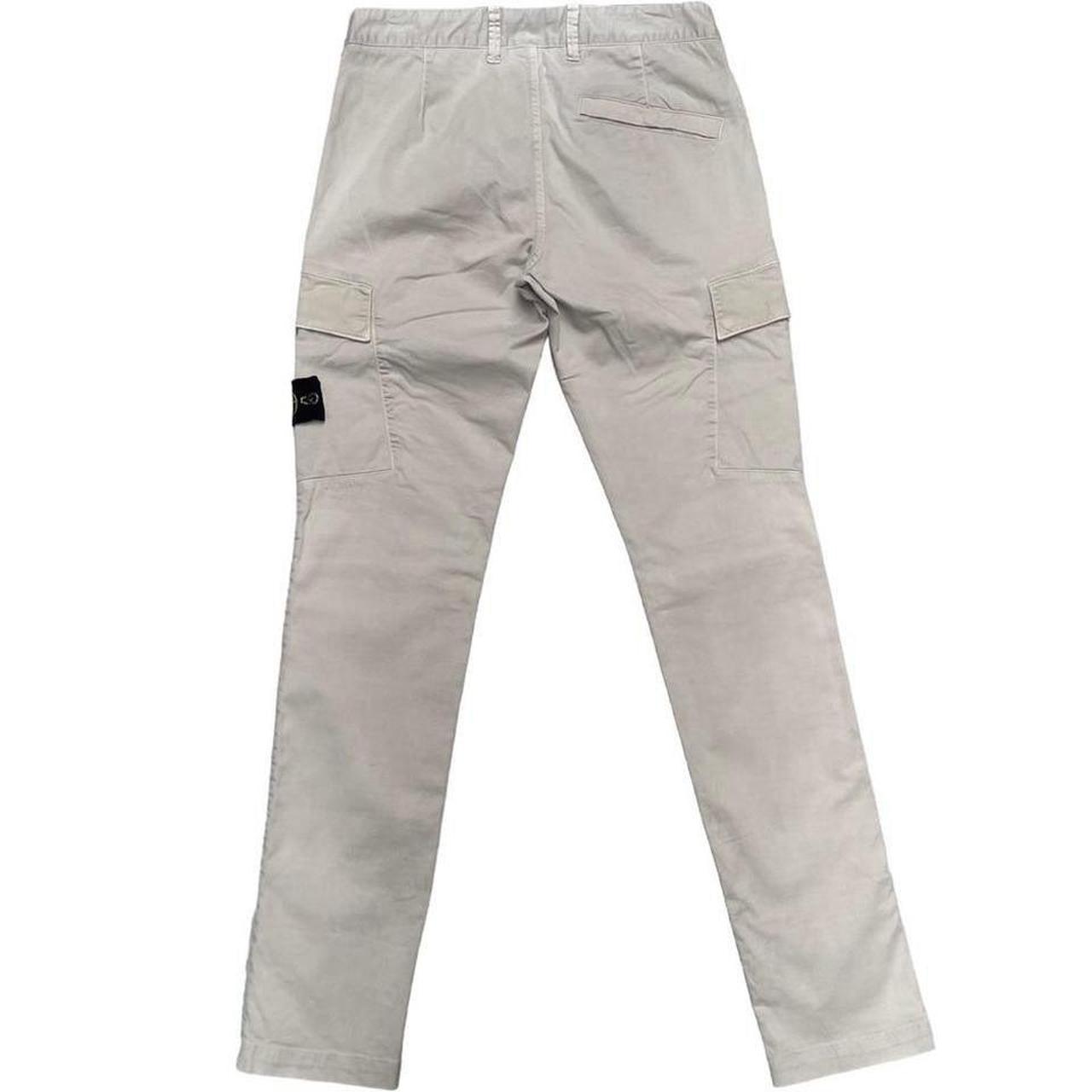 Stone Island SS 2018 Beige Skinny Fit Cargo Trousers