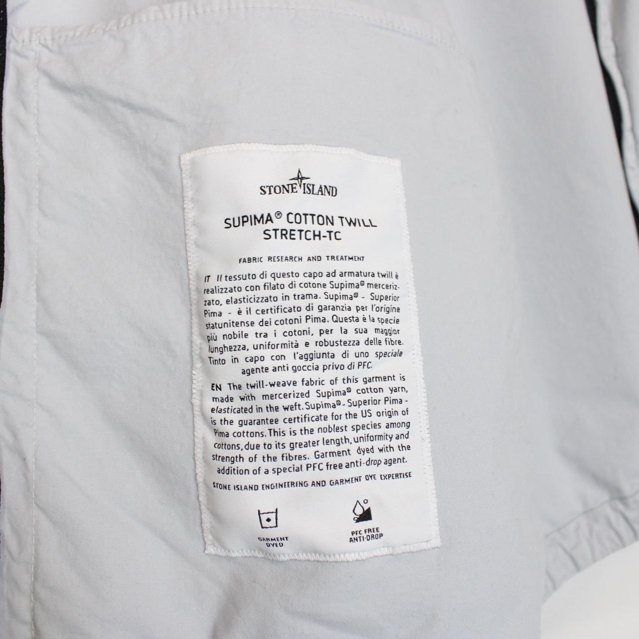 Stone Island SS 2024 Light Blue Supima Cotton Twill Stretch-TC Jacket