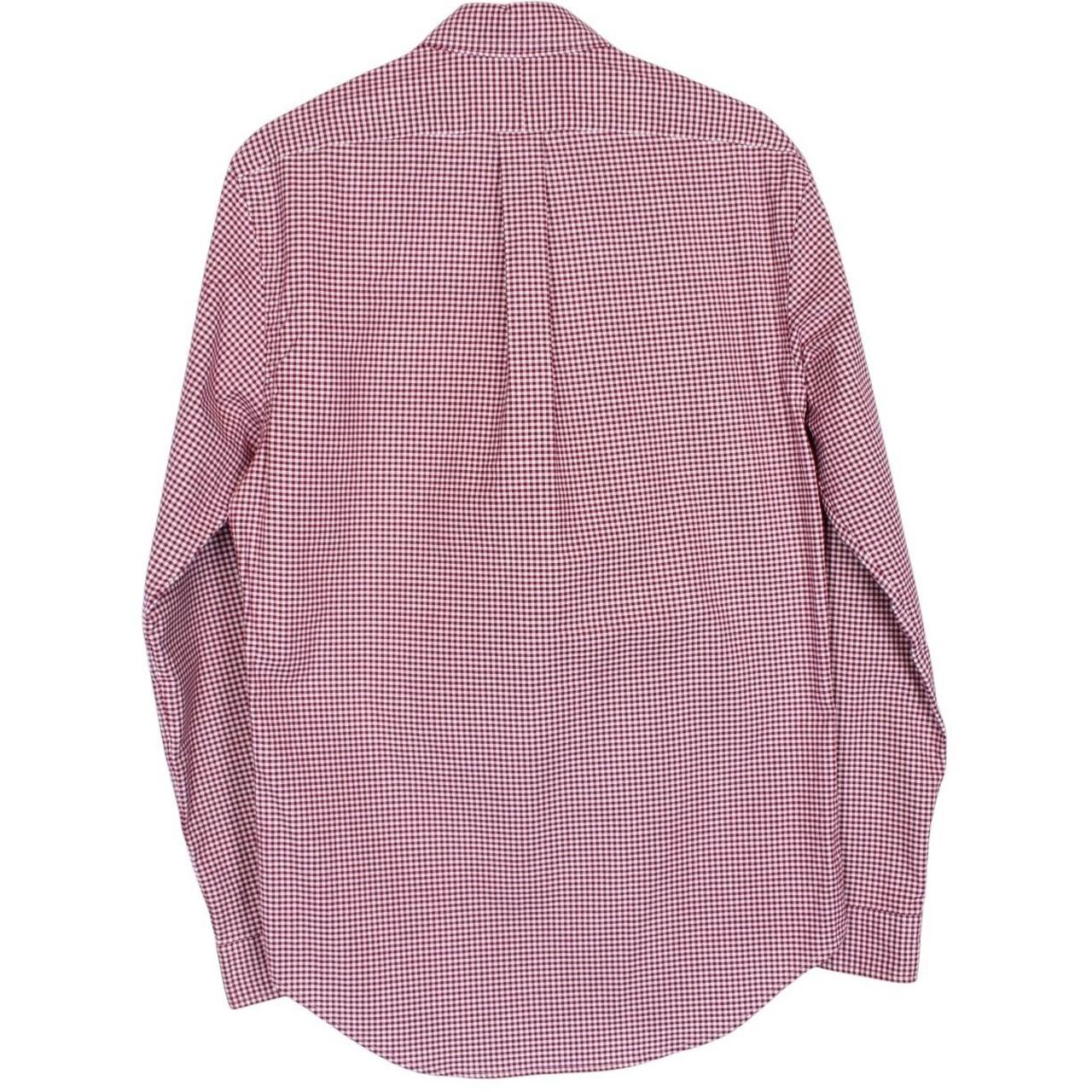 Polo Ralph Lauren Red and White Gingham Check Long Sleeve Cotton Shirt