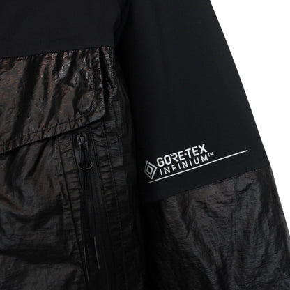 CP Company Black Goretex Infinium Full Zip Goggle Hooded Jacket